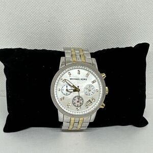 Michael Kors Ritz MK5057 Women's Silver Stainless Steel Analog Dial Watch NUL58